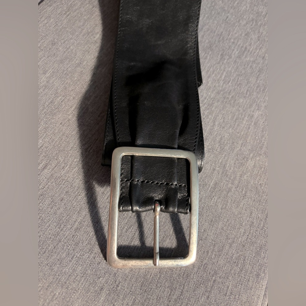 Matras Vintage Wide Leather  Dress Belt-Size 85